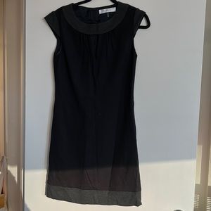 Trina Turk Sleeveless Black and Gray Dress. Size 4